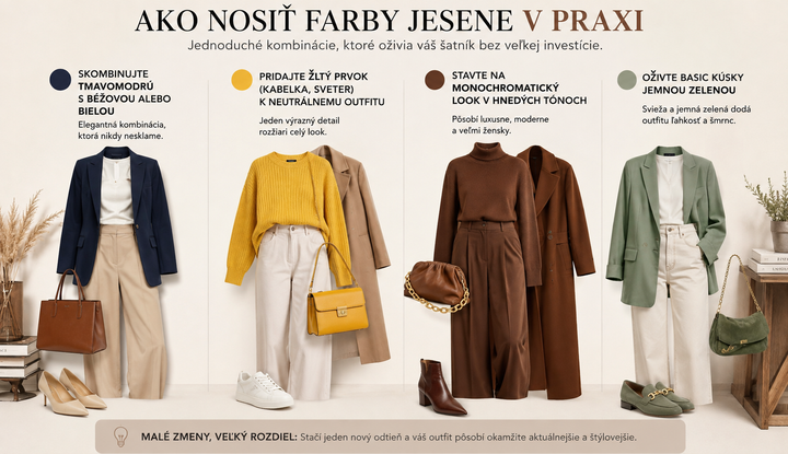 Ako nosiť farby jesene 2026